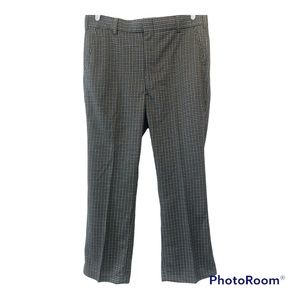 Vintage 70’s Sz 38x29.5 Houndstooth HR Kaminsky UNICORN Disco Flare Pants NWOT